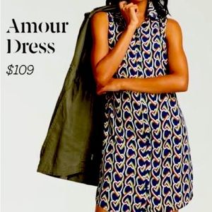 CAbi Amour Shirt Dress Hearts 5370 EUC